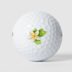 Balles De Golf Fleur Plumeria