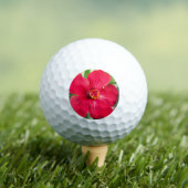 Balles De Golf Fleur rouge de Hibiscus Rosa-sinensis (T-shirt Insitu)