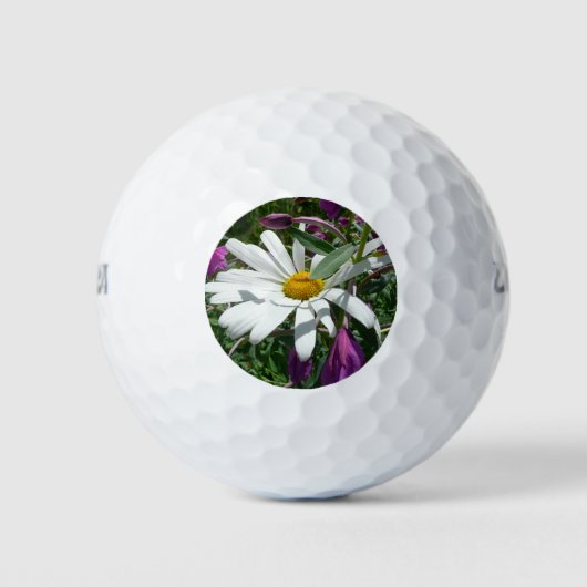 Balles De Golf Fleur sauvage Daisy et Fireweed (Devant)