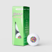 Balles De Golf Fleurs colorées (Conditionnement)