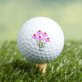 Balles de Golf Fleurs de Coneflower Violettes Avec (T-shirt Insitu)