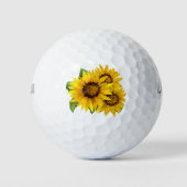 Balles De Golf Fleurs de soleil (Devant)