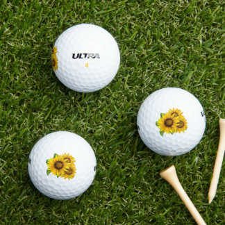 Balles De Golf Fleurs de soleil