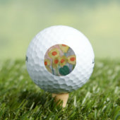 Balles De Golf Fleurs de soleil Abstraites (T-shirt Insitu)