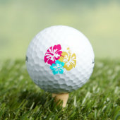Balles De Golf Fleurs d'Hibiscus hawaïens (T-shirt Insitu)
