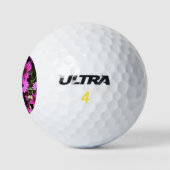 Balles De Golf Fleurs d'ostéospermum pourpres (Logo)