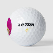Balles De Golf Fleurs en rose (Logo)