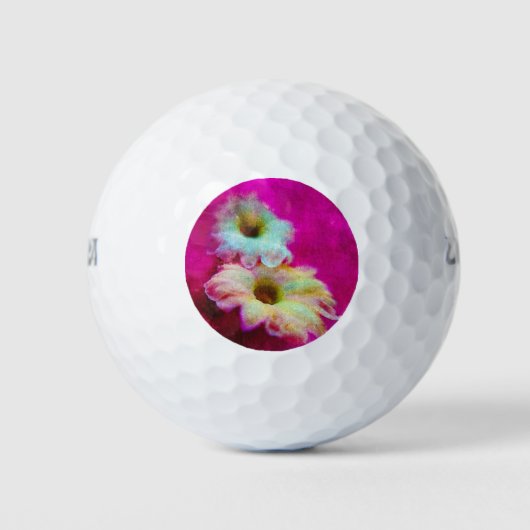 Balles De Golf Fleurs en rose (Devant)
