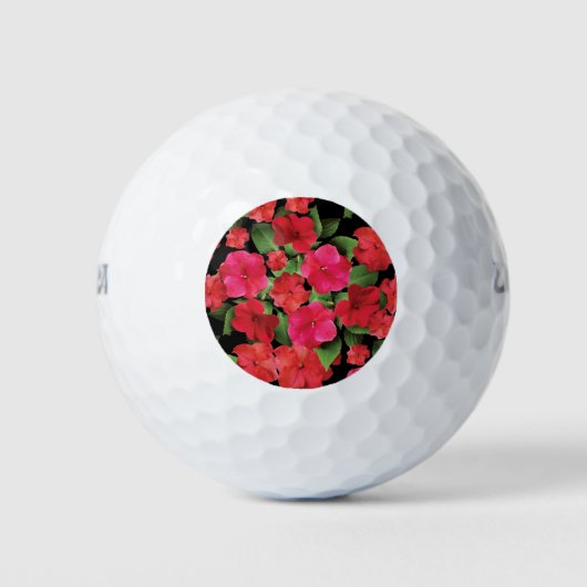 Balles De Golf Fleurs Impatiens (Devant)