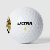BALLES DE GOLF FLEURS JAUNES (Logo)