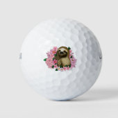 Balles De Golf Fleurs roses parentes (Devant)