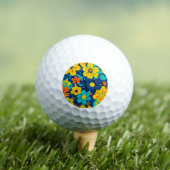Balles De Golf Fleurs Rush Colorées-Dopamine Style-Retro (T-shirt Insitu)