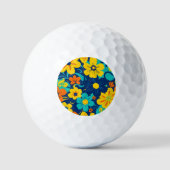 Balles De Golf Fleurs Rush Colorées-Dopamine Style-Retro (Recto)