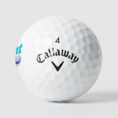 Balles De Golf Flight Risk Golf Ball - Bold Graphic Design (Logo)