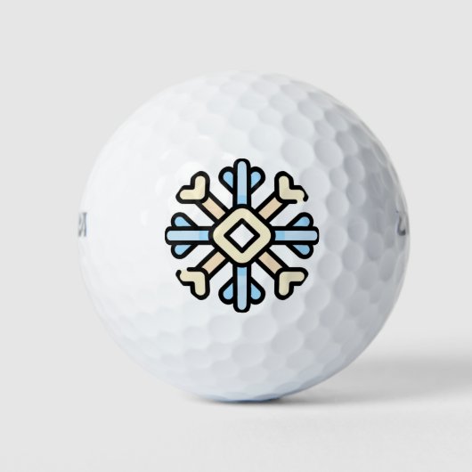 Balles De Golf flocon (Devant)