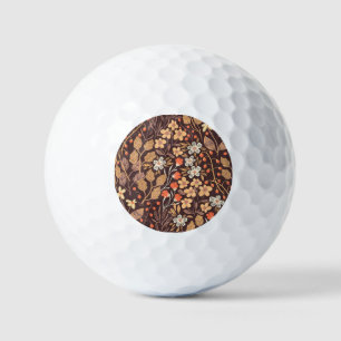 Balles De Golf Flora d'automne : Vintage Motif sans couture