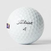 Balles De Golf Floral Audrey Name With Dove, (Logo)