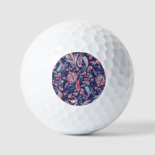 Balles De Golf Floral Ethnique : Abstrait Oriental Sans Seamless.