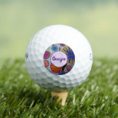 Balles De Golf Floral moderne (T-shirt Insitu)
