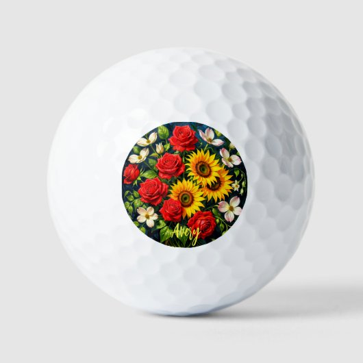 Balles de Golf Florales (Recto)