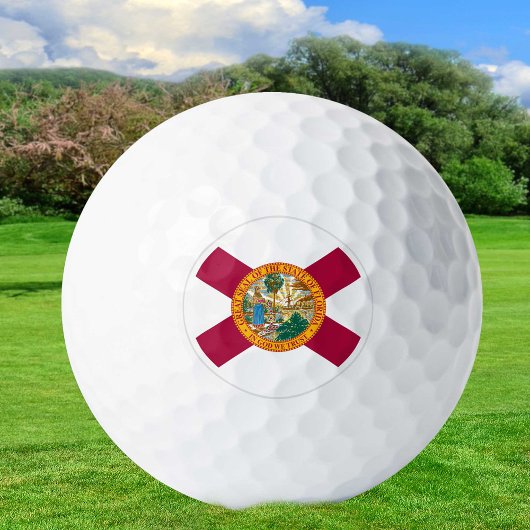 Balles De Golf Florida Golf Balls, drapeau de l'État / Patriotes