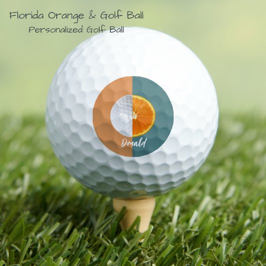 Balles De Golf Florida Orange Golf Ball