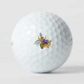Balles De Golf Flower bee with wild plants (Recto)