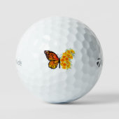 Balles De Golf Flower Butterfly with Yellow California Poppy (Recto)