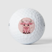 Balles De Golf Fluffy Rose Highlands Scottish Cow (Devant)