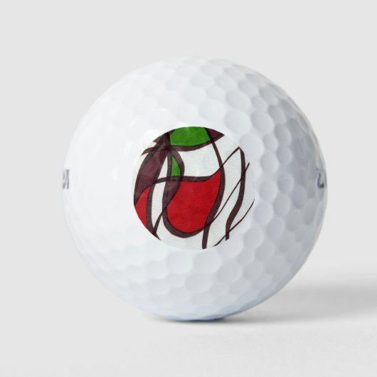 Balles De Golf "Flying Fish" Abstrait Custom Wilson Golf Bal (Devant)