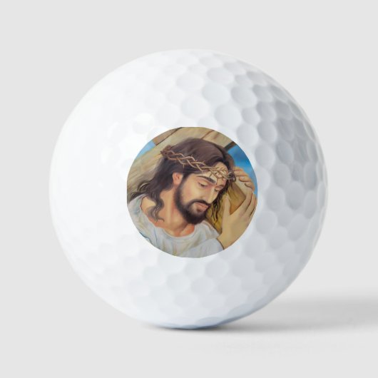 Balles De Golf Foi chrétienne Jésus Christ (Recto)