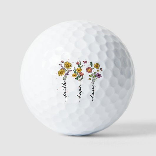 Balles De Golf Foi-Espoir-Amour (Recto)