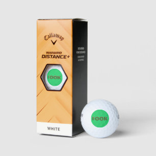 Balles de golf Fook vert Callaway Warbird 3 pk