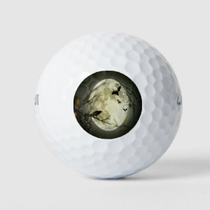 Balles De Golf Forêt d'Halloween, chauves-souris, paysage