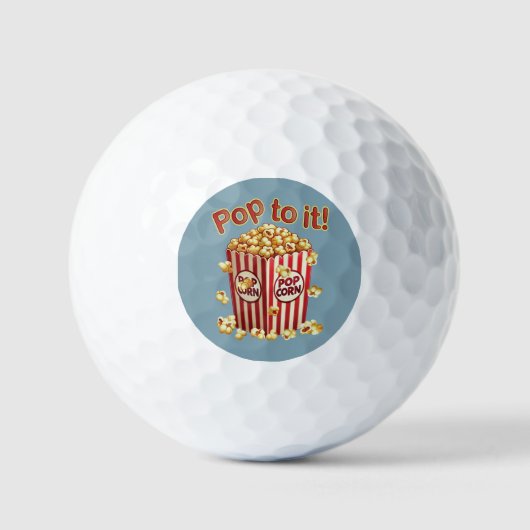Balles De Golf Fou de style - "Allez-y !" (Recto)