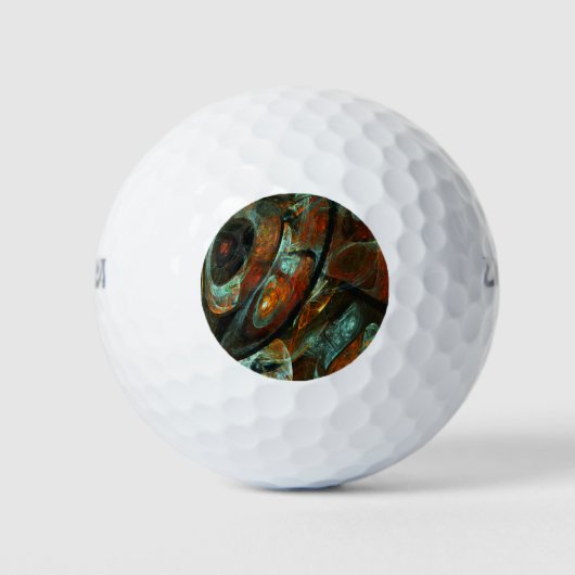 Balles De Golf Fractionner l'art Abstrait (Devant)