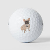 Balles De Golf Fran French Bulldog masqué (Devant)