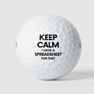 Balles De Golf Freak in the Sheets - Tableaux Microsoft Excel