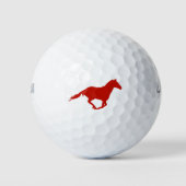 Balles De Golf Freedom Mustang Golf Balls (Rouge) (Devant)