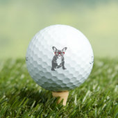 Balles De Golf French bulldog avec lunettes humour fun (T-shirt Insitu)