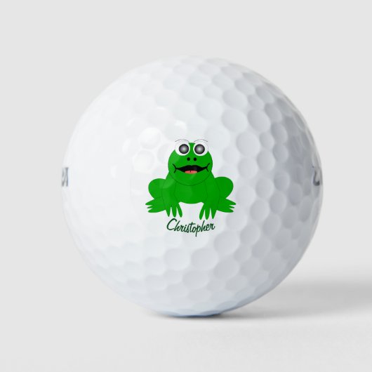 Balles De Golf Frog Design (Devant)