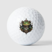 Balles De Golf Froggie Frog Steampunk Design, (Recto)