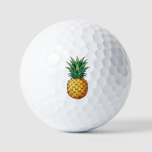 Balles De Golf Fruit d'ananas (Recto)