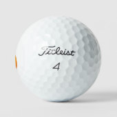 Balles De Golf Fruit de mangue jaune rose (Logo)