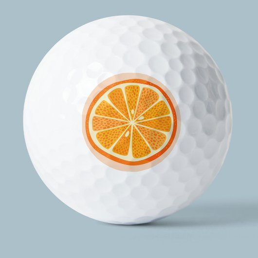 Balles De Golf Fruit Fun aux agrumes orange