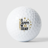Balles De Golf Fun Custom N'Importe Quel Âge Anniversaire (Recto)