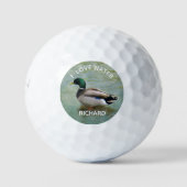 Balles De Golf Fun Mandarin Canard Aime Nom d'eau (Devant)
