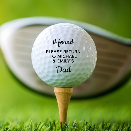 Balles De Golf Fun Papa Personnalisé