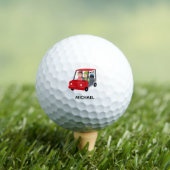 Balles De Golf Fun Unique Cart Monogram Name Golf Balls (T-shirt Insitu)
