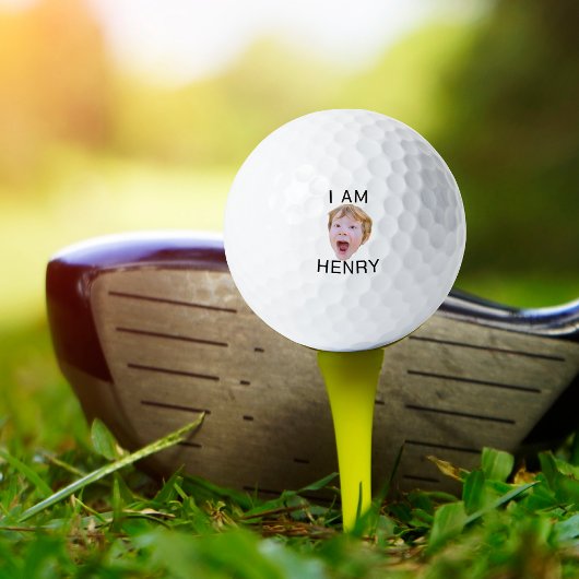 Balles De Golf Funky Custom Face Golf Anniversaire